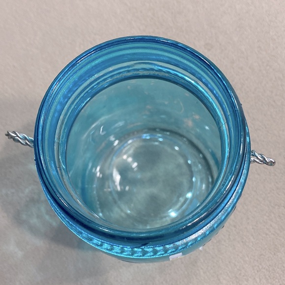 New Classic Preserves Blue Glass Canister Storage Jar Size 6" ! - Picture 6 of 8